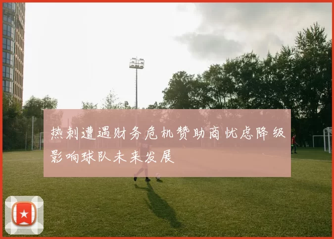 热刺遭遇财务危机赞助商忧虑降级影响球队未来发展